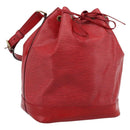 LOUIS VUITTON Epi Noe Shoulder Bag Red M44007 LV Auth 196315-1