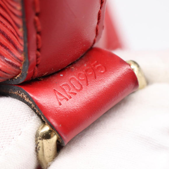 LOUIS VUITTON Epi Noe Shoulder Bag Red M44007 LV Auth 196315