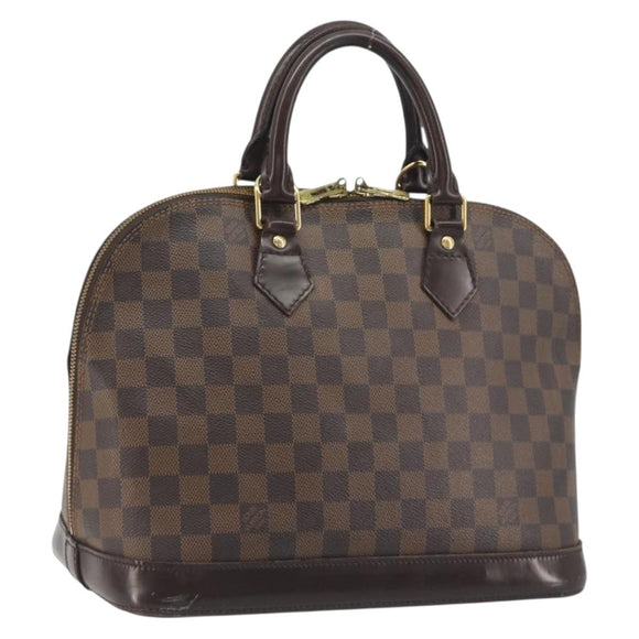 LOUIS VUITTON Damier Ebene Alma Hand Bag N51131 LV Auth 196316