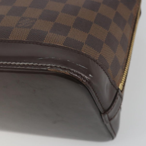 LOUIS VUITTON Damier Ebene Alma Hand Bag N51131 LV Auth 196316