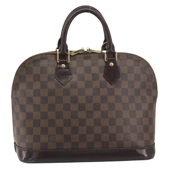 LOUIS VUITTON Damier Ebene Alma Hand Bag N51131 LV Auth 196316