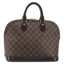 LOUIS VUITTON Damier Ebene Alma Hand Bag N51131 LV Auth 196316-3