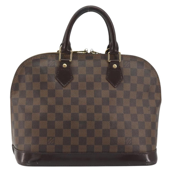 LOUIS VUITTON Damier Ebene Alma Hand Bag N51131 LV Auth 196316