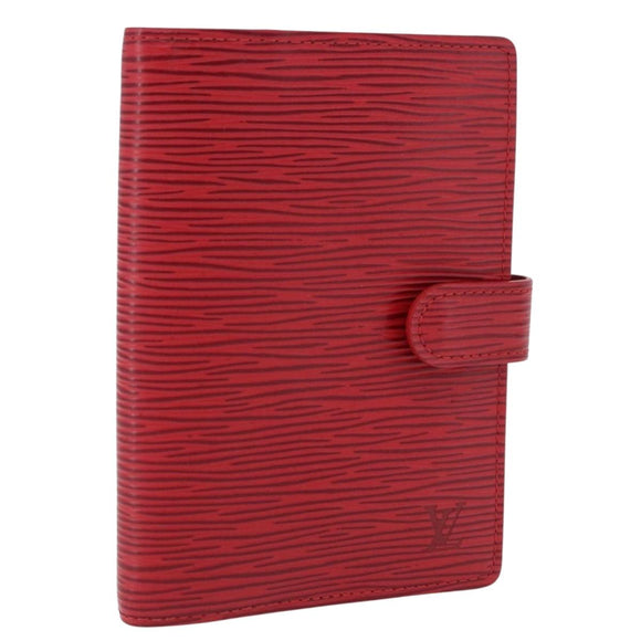 LOUIS VUITTON Epi Agenda PM Day Planner Cover Red R20057 LV Auth 196319