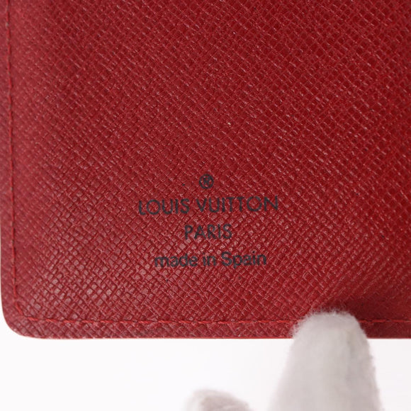 LOUIS VUITTON Epi Agenda PM Day Planner Cover Red R20057 LV Auth 196319