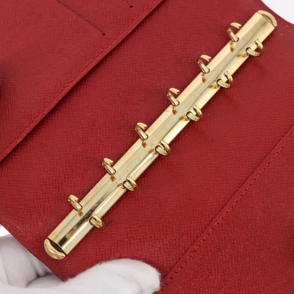 LOUIS VUITTON Epi Agenda PM Day Planner Cover Red R20057 LV Auth 196319