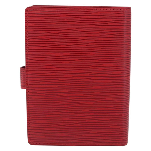 LOUIS VUITTON Epi Agenda PM Day Planner Cover Red R20057 LV Auth 196319