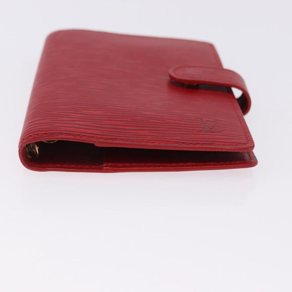 LOUIS VUITTON Epi Agenda PM Day Planner Cover Red R20057 LV Auth 196319