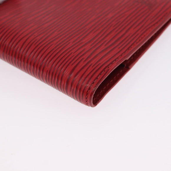 LOUIS VUITTON Epi Agenda PM Day Planner Cover Red R20057 LV Auth 196319