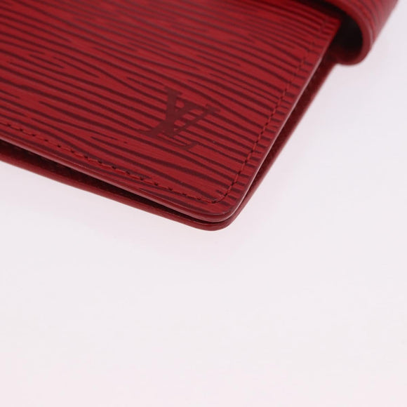 LOUIS VUITTON Epi Agenda PM Day Planner Cover Red R20057 LV Auth 196319