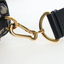 Christian Dior Trotter Canvas Diorissimo Hand Bag Navy Gold Auth 196320M-11