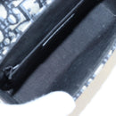 Christian Dior Trotter Canvas Diorissimo Hand Bag Navy Gold Auth 196320M-22