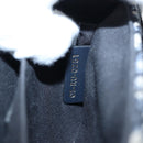 Christian Dior Trotter Canvas Diorissimo Hand Bag Navy Gold Auth 196320M-26
