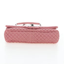 CHANEL Matelasse Dallas Chain Shoulder Bag Lamb Skin Pink Silver CC Auth 196321V-10