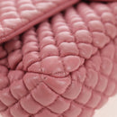 CHANEL Matelasse Dallas Chain Shoulder Bag Lamb Skin Pink Silver CC Auth 196321V-11