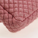CHANEL Matelasse Dallas Chain Shoulder Bag Lamb Skin Pink Silver CC Auth 196321V-13
