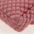 CHANEL Matelasse Dallas Chain Shoulder Bag Lamb Skin Pink Silver CC Auth 196321V-14