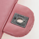 CHANEL Matelasse Dallas Chain Shoulder Bag Lamb Skin Pink Silver CC Auth 196321V-18