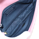 CHANEL Matelasse Dallas Chain Shoulder Bag Lamb Skin Pink Silver CC Auth 196321V-21