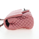 CHANEL Matelasse Dallas Chain Shoulder Bag Lamb Skin Pink Silver CC Auth 196321V-4