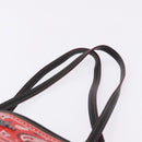 Coach Tote Bag PVC Canvas Disney Collaboration Red Silver Auth 196322A-8