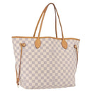 LOUIS VUITTON Damier Azur Neverfull MM Tote Bag N41605 LV Auth 196323A-1