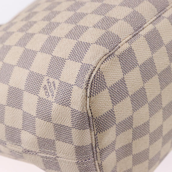 LOUIS VUITTON Damier Azur Neverfull MM Tote Bag N41605 LV Auth 196323A