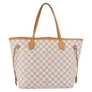 LOUIS VUITTON Damier Azur Neverfull MM Tote Bag N41605 LV Auth 196323A-2