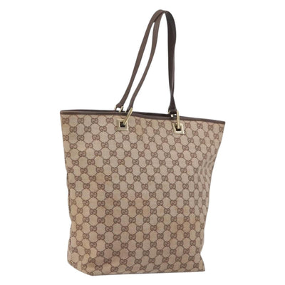 GUCCI GG Canvas Tote Bag Pink Gold 002 1098 Auth 196324