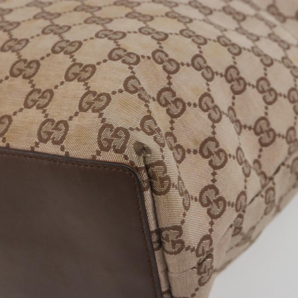 GUCCI GG Canvas Tote Bag Pink Gold 002 1098 Auth 196324