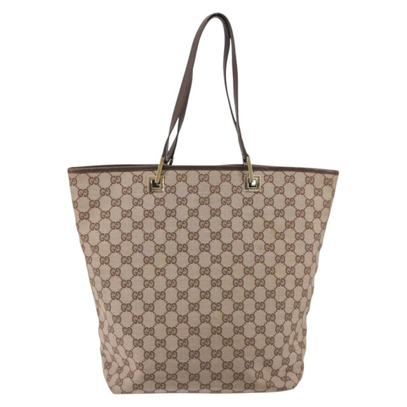 GUCCI GG Canvas Tote Bag Pink Gold 002 1098 Auth 196324