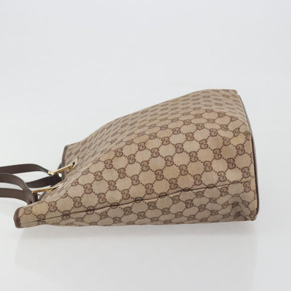 GUCCI GG Canvas Tote Bag Pink Gold 002 1098 Auth 196324