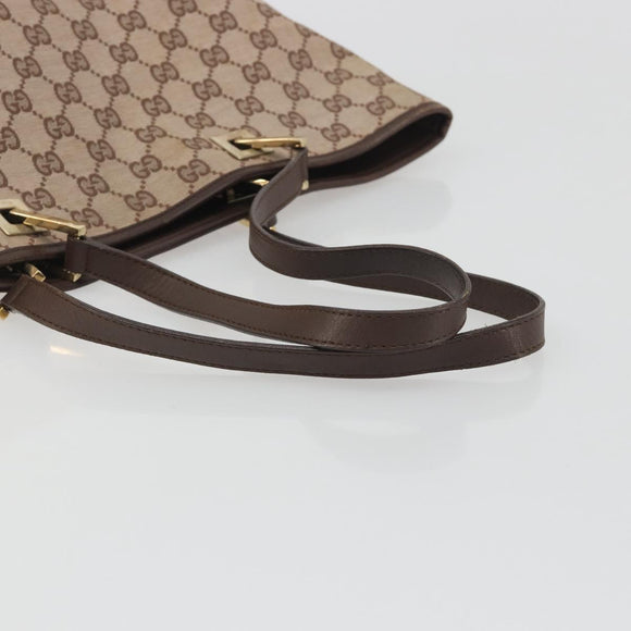 GUCCI GG Canvas Tote Bag Pink Gold 002 1098 Auth 196324