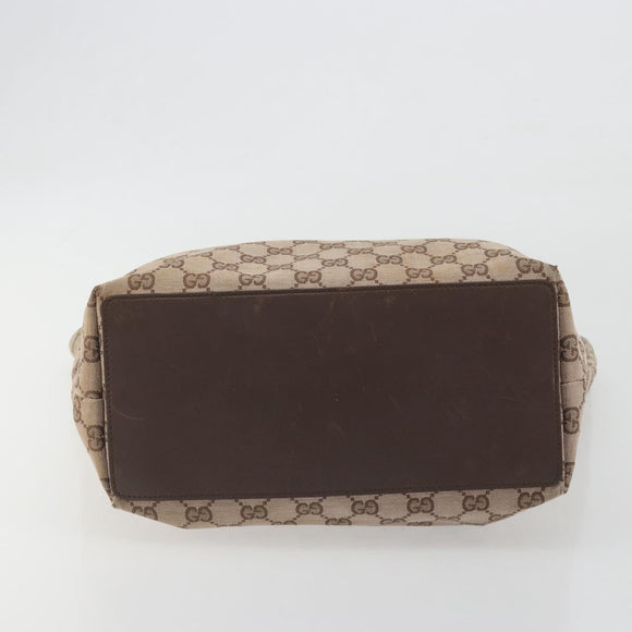 GUCCI GG Canvas Tote Bag Pink Gold 002 1098 Auth 196324