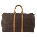 LOUIS VUITTON Monogram Keepall 45 Boston Bag M41428 LV Auth 196325A-2