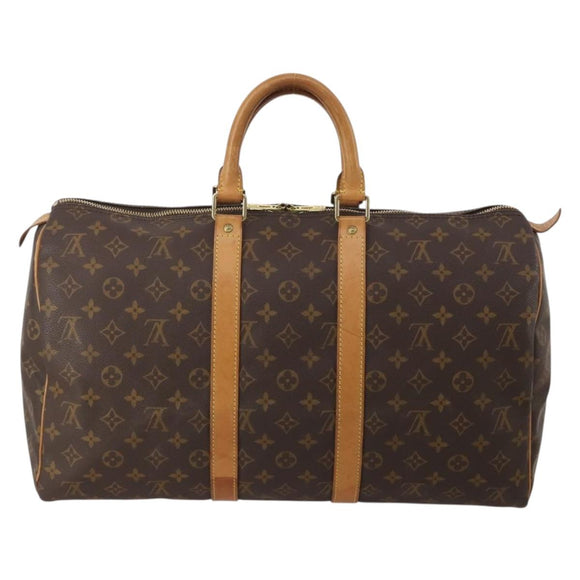 LOUIS VUITTON Monogram Keepall 45 Boston Bag M41428 LV Auth 196325A