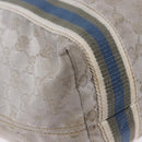 GUCCI GG Canvas Sherry Line Tote Bag Silver 189669 Auth 196326-10