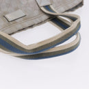 GUCCI GG Canvas Sherry Line Tote Bag Silver 189669 Auth 196326-7