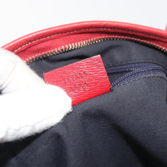GUCCI GG Canvas Abbey Shoulder Bag Navy Gold 131326 Auth 196328