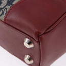 Christian Dior Trotter Canvas Hand Bag Navy Silver Auth 196330A-13