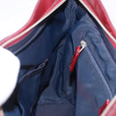 Christian Dior Trotter Canvas Hand Bag Navy Silver Auth 196330A-20