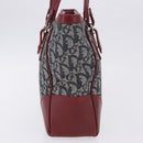 Christian Dior Trotter Canvas Hand Bag Navy Silver Auth 196330A-5