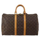 LOUIS VUITTON Monogram Keepall 45 Boston Bag M41428 LV Auth 196331V-2