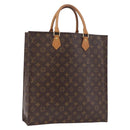 LOUIS VUITTON Monogram Sac Plat Hand Bag M51140 LV Auth 196332-1