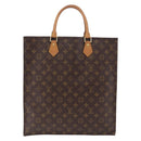 LOUIS VUITTON Monogram Sac Plat Hand Bag M51140 LV Auth 196332-2