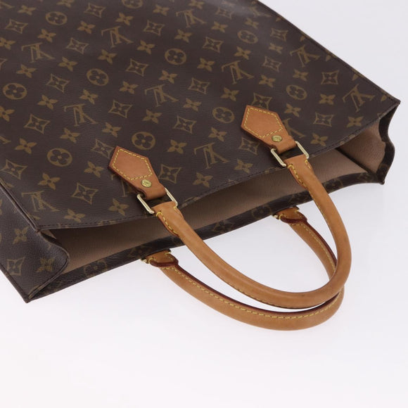 LOUIS VUITTON Monogram Sac Plat Hand Bag M51140 LV Auth 196332