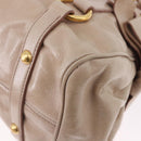Miu Miu Hand Bag Leather 2way Pink Gold Auth 196334M-17