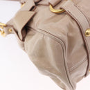 Miu Miu Hand Bag Leather 2way Pink Gold Auth 196334M-18