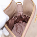 Miu Miu Hand Bag Leather 2way Pink Gold Auth 196334M-24