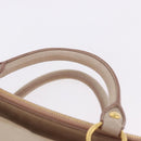 Miu Miu Hand Bag Leather 2way Pink Gold Auth 196334M-14